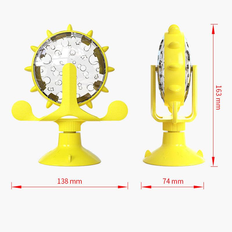 Interactive Spinning Windmill Cat Toy With Self-Feeding Feature