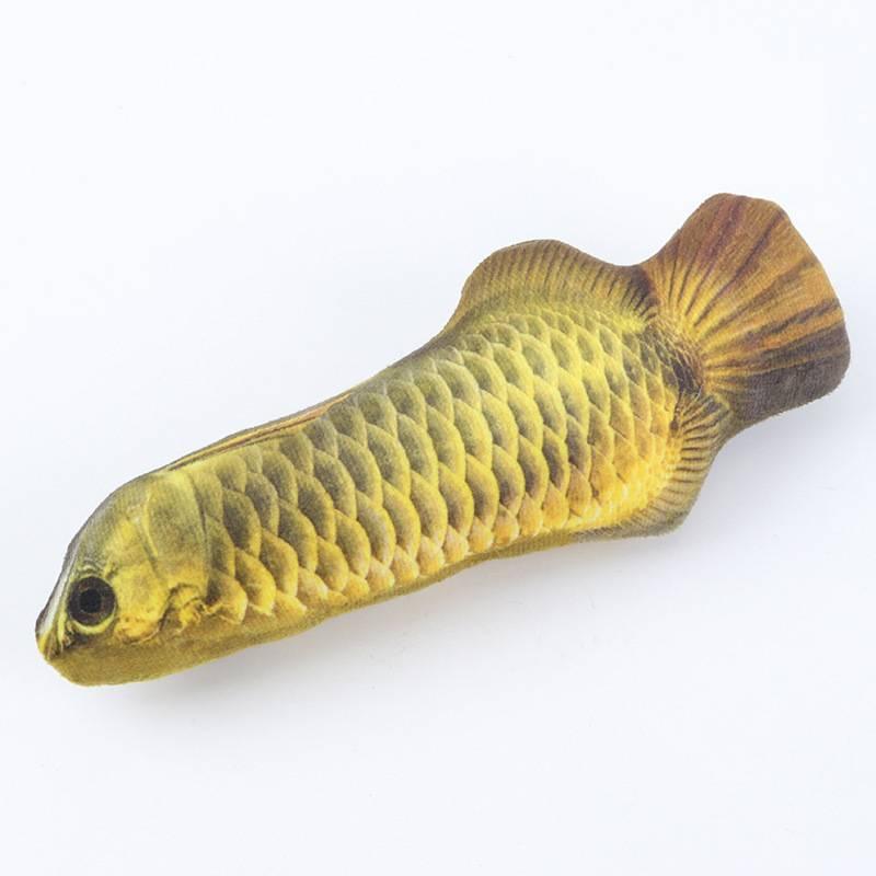 Interactive Usb Rechargeable Funny Cat Toy With Swinging Fish Motion