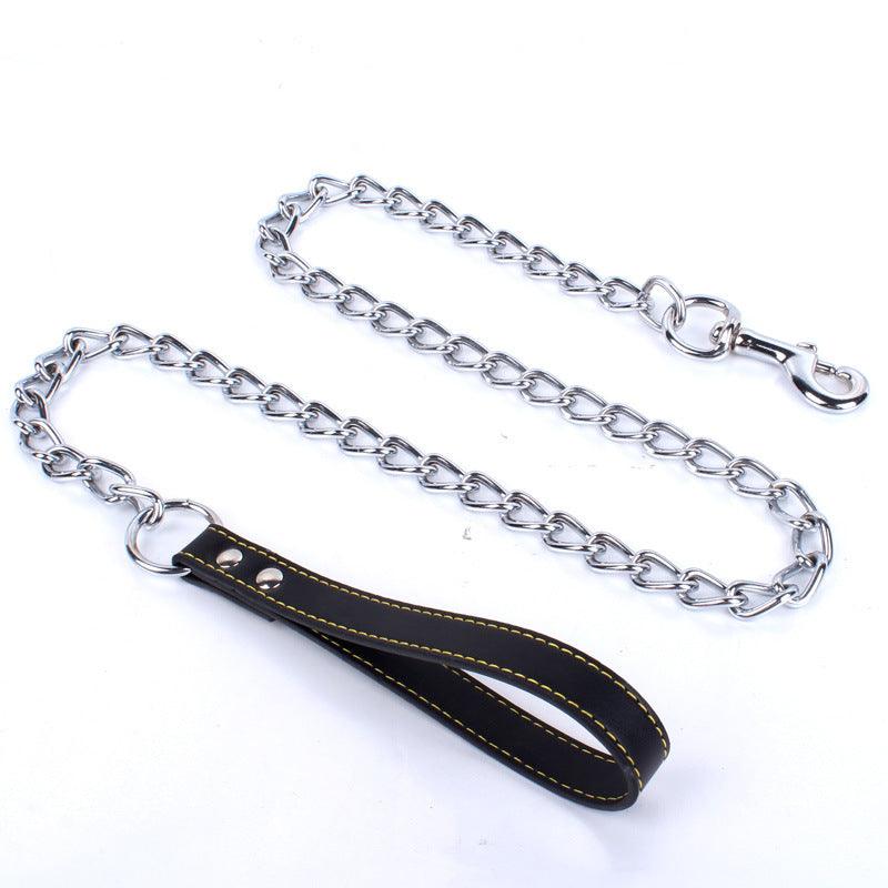 Durable Dog Leash With Anti-Bite Chain - Secure And Stylish Walks For Your Pup!-4