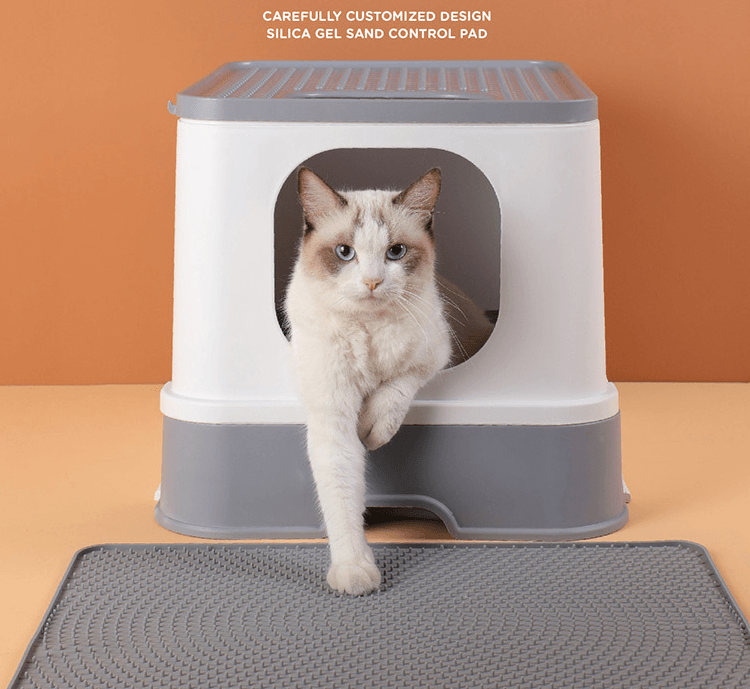 Silicone Sand-Proof Cat Litter Box Foot Mat