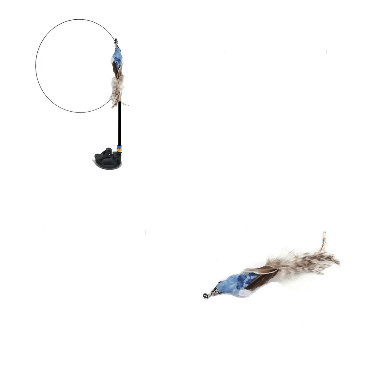 Interactive Feather Cat Teaser Stick - Endless Fun For Your Feline Friend