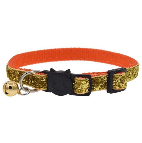 Colorful Fish Scale Cat Collar With Adjustable Bell - Stylish And Safe Pet Accessory