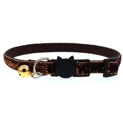 Colorful Fish Scale Cat Collar With Adjustable Bell - Stylish And Safe Pet Accessory