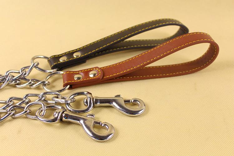 Durable Dog Leash With Anti-Bite Chain - Secure And Stylish Walks For Your Pup!-3