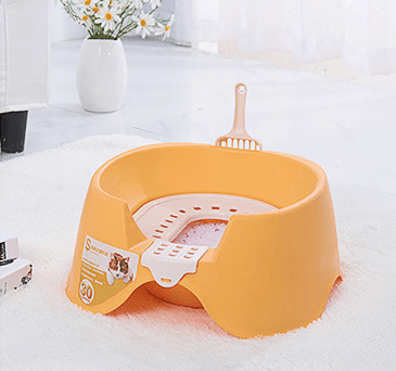 Oversize Semi-Enclosed Spillproof Cat Litter Pan: The Durable And Easy-To-Clean Solution For Your Feline Friend