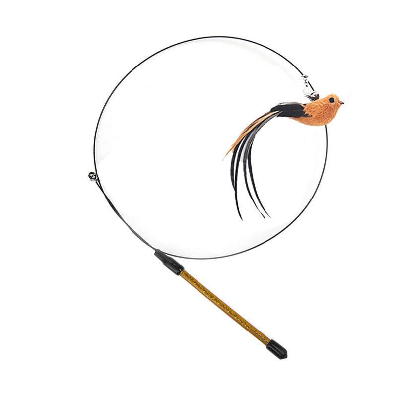 Interactive Feather Cat Teaser Stick - Endless Fun For Your Feline Friend
