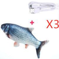 Interactive Usb Rechargeable Funny Cat Toy With Swinging Fish Motion