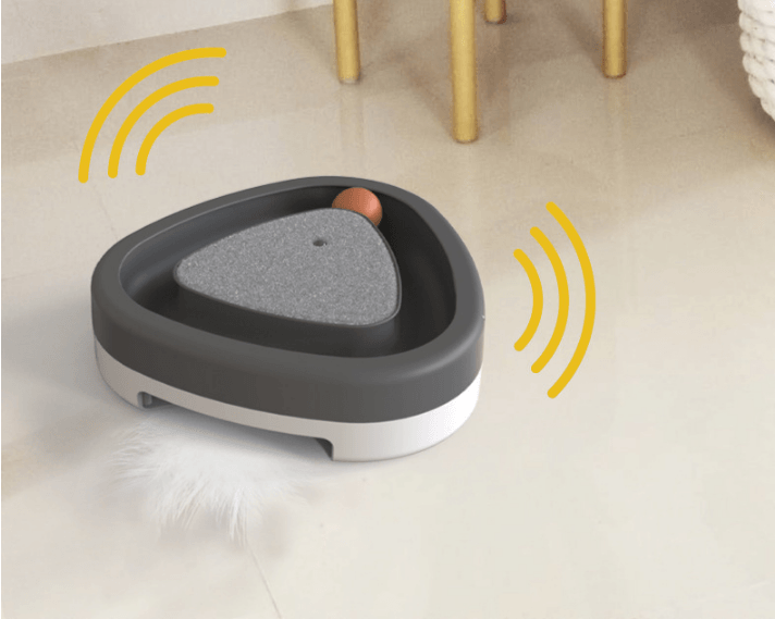 Smart Kitty Spinner - Interactive Electric Cat Toy With Feather Scratcher