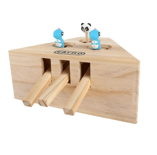 Interactive Wooden Cat Toy - Fun For Hamsters, Kittens, And Cats!