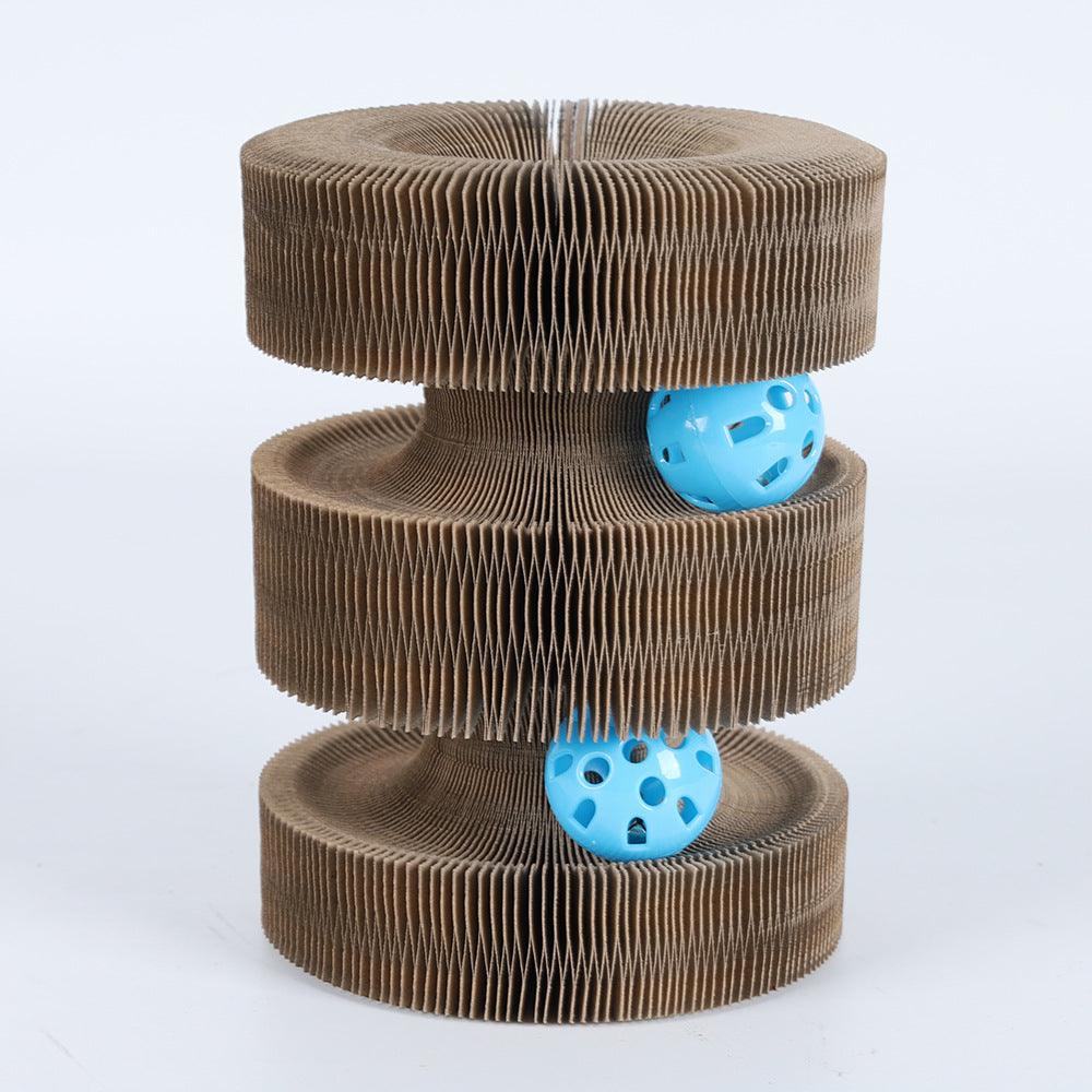 Magic Organ Cat Scratch Board Toy: Foldable, Interactive, And Bell-Equipped!