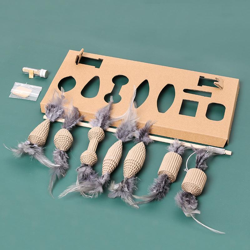 Feather Frenzy: 7-Piece Interactive Cat Toy Set