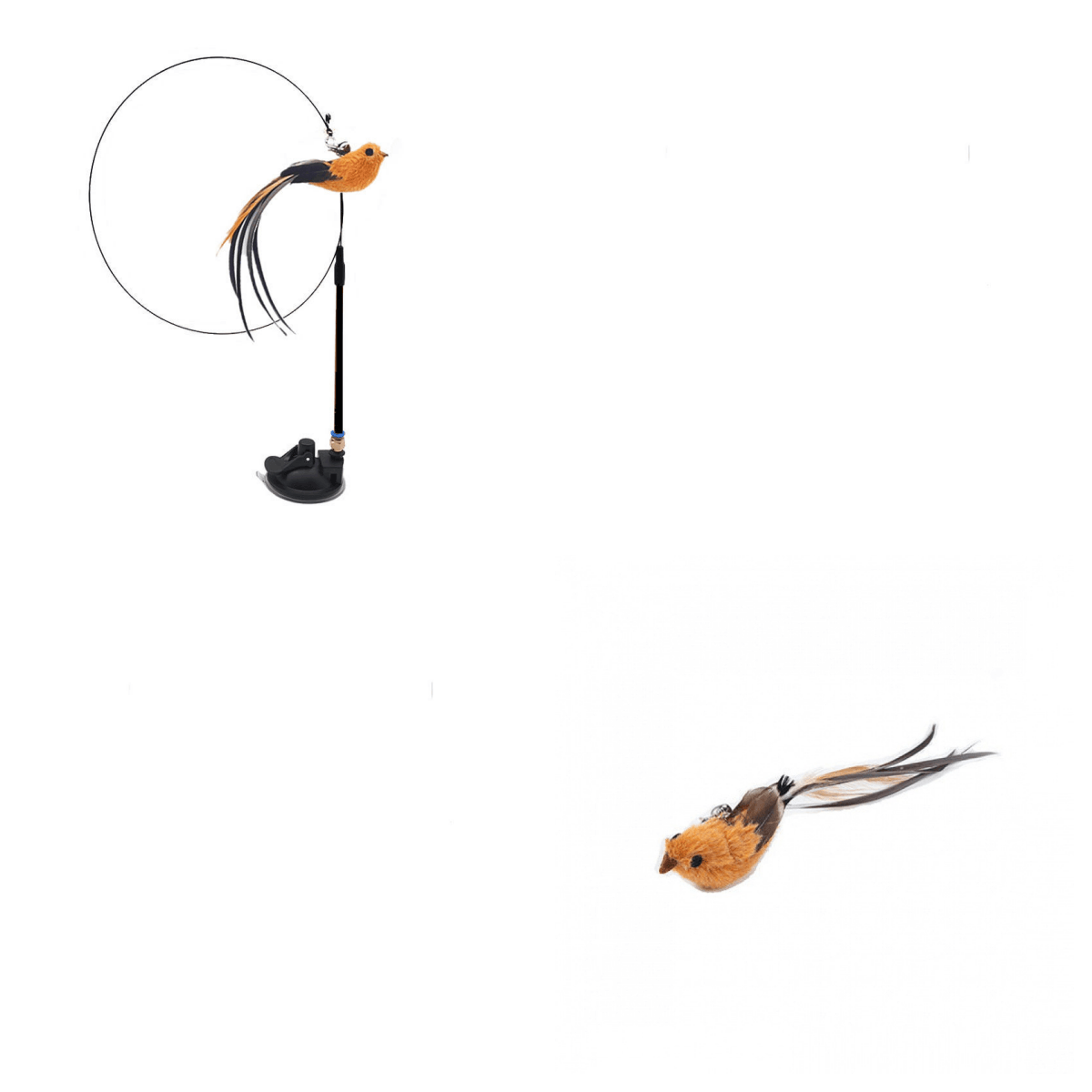 Interactive Feather Cat Teaser Stick - Endless Fun For Your Feline Friend
