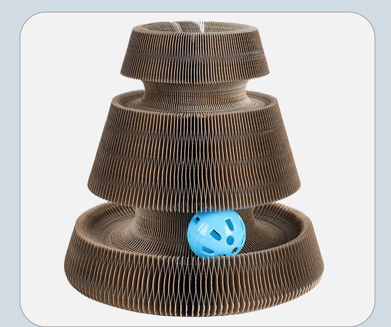Magic Organ Cat Scratch Board Toy: Foldable, Interactive, And Bell-Equipped!
