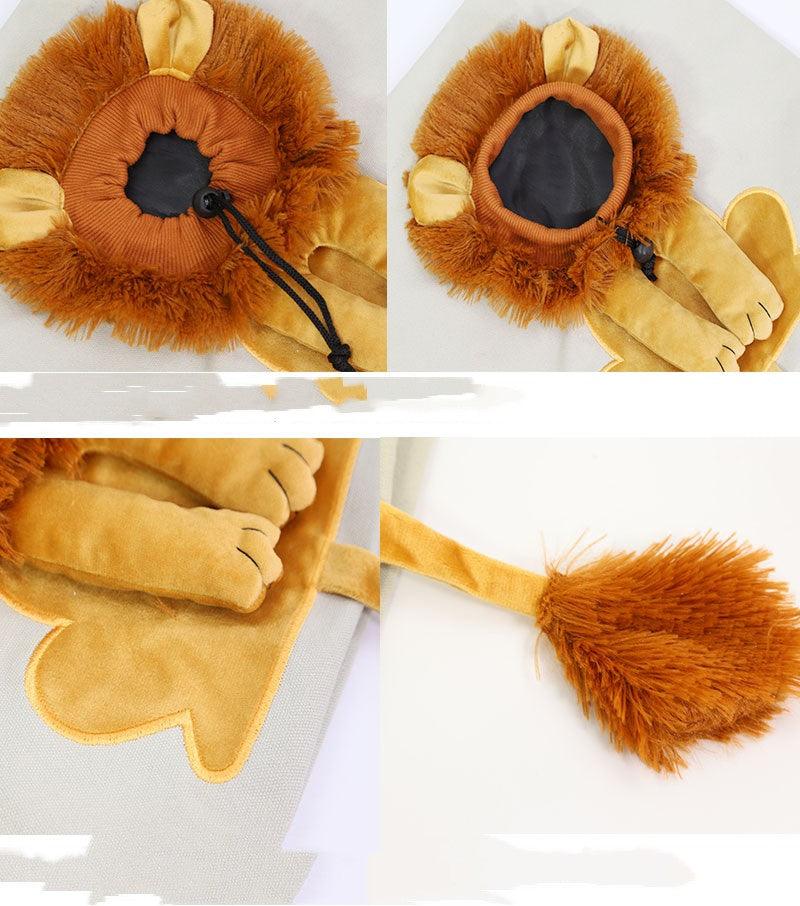 Lion Design Pet Carrier: Portable, Breathable, And Stylish For Travel With Your Furry Friend