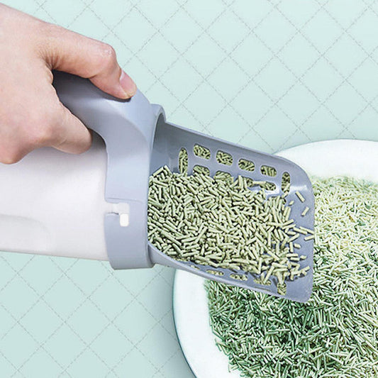 Ultimate Cat Litter Scoop With Built-In Trash Can - The Perfect Cleaning Companion