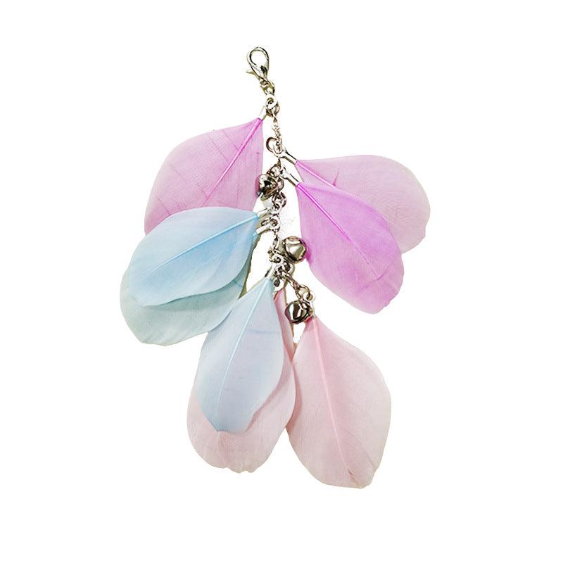Feather Frenzy Cat Teaser: Extendable Steel Wire Rod With Suction Cup