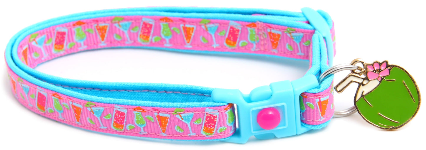 Tropical Cocktails Breakaway Cat Collar