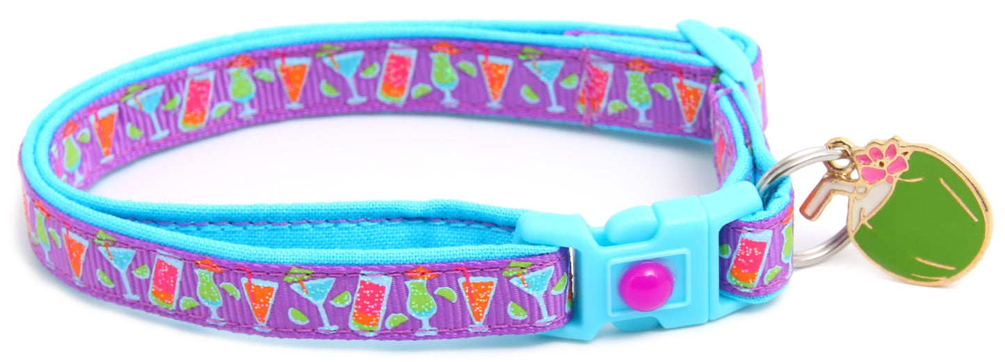 Tropical Cocktails Breakaway Cat Collar