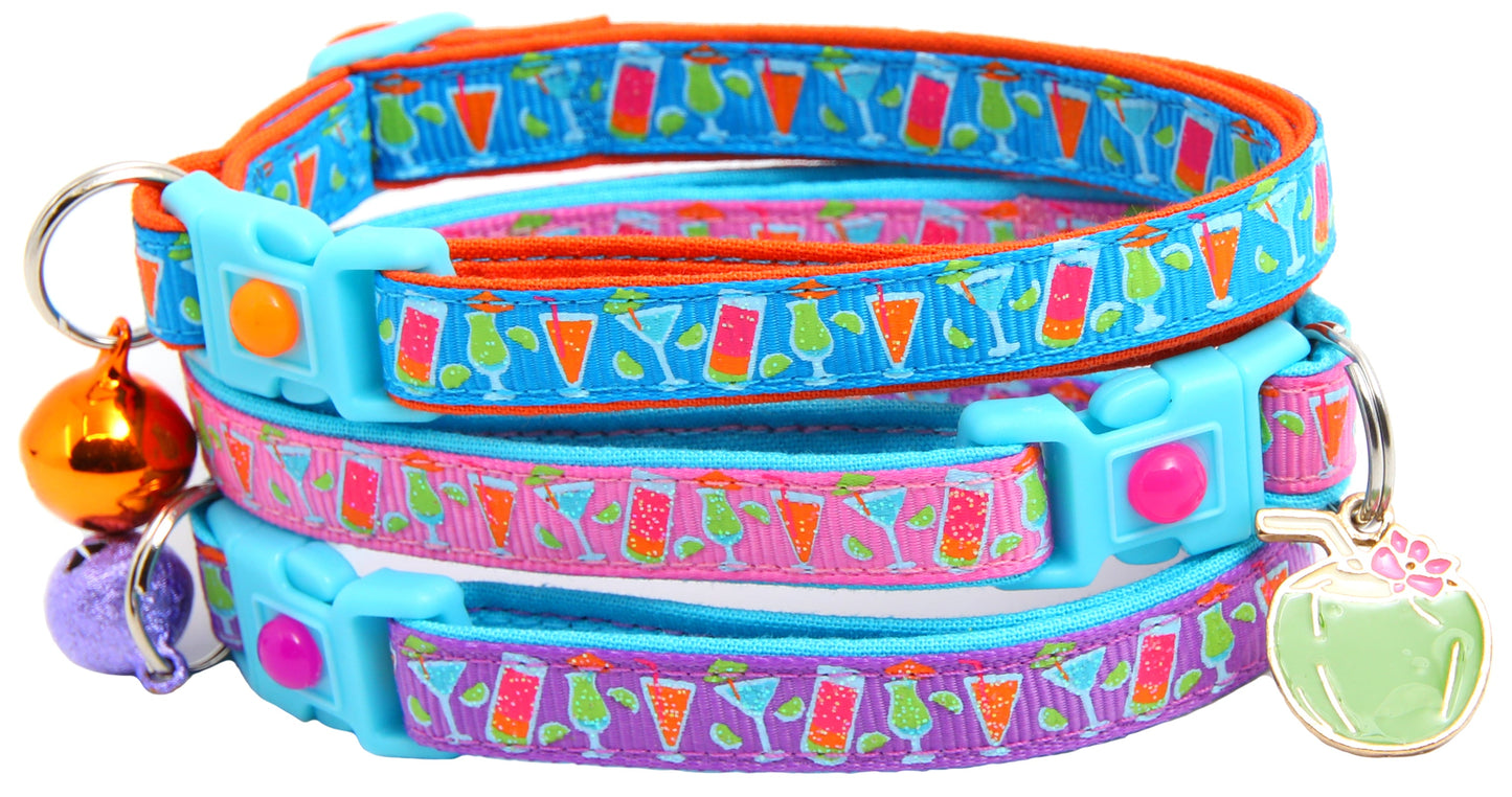 Tropical Cocktails Breakaway Cat Collar