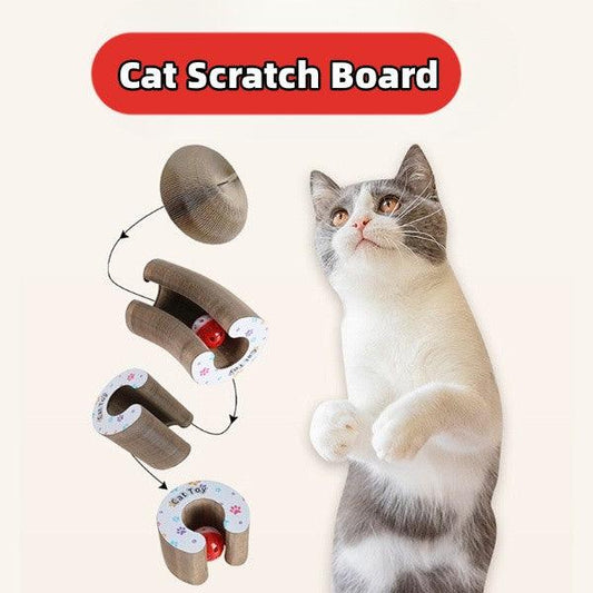 Magic Organ Cat Scratch Board Toy: Foldable, Interactive, And Bell-Equipped!