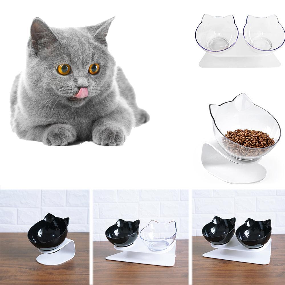 Cat Double Bowl - The Perfect Companion For Your Feline Friend