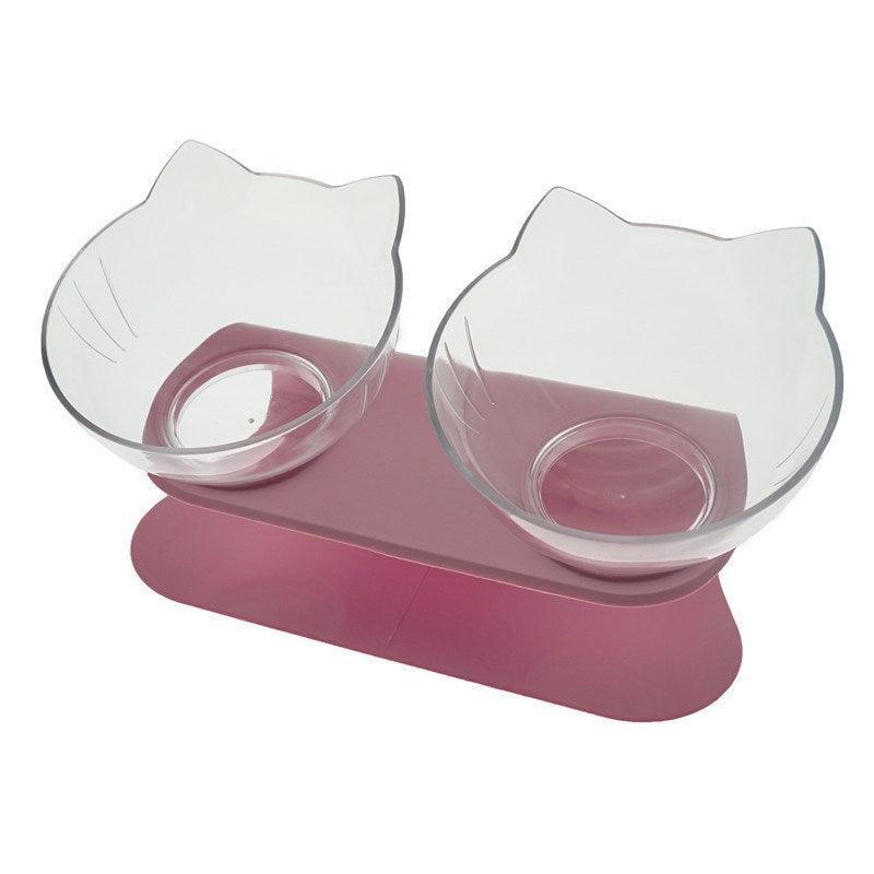 Cat Double Bowl - The Perfect Companion For Your Feline Friend