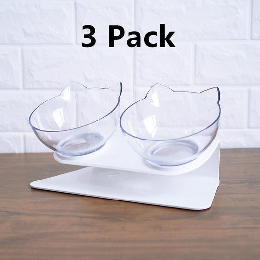 Cat Double Bowl - The Perfect Companion For Your Feline Friend