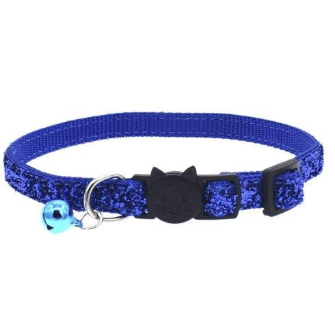 Colorful Fish Scale Cat Collar With Adjustable Bell - Stylish And Safe Pet Accessory