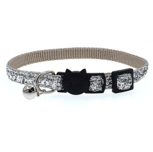 Colorful Fish Scale Cat Collar With Adjustable Bell - Stylish And Safe Pet Accessory