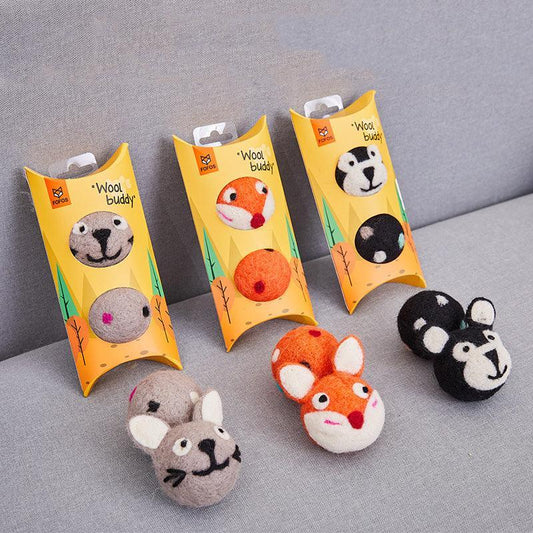 Colorful Interactive Felt Stretch Ball Cat Toy With Bell Sound - Engaging Pet Toy For Playful Cats