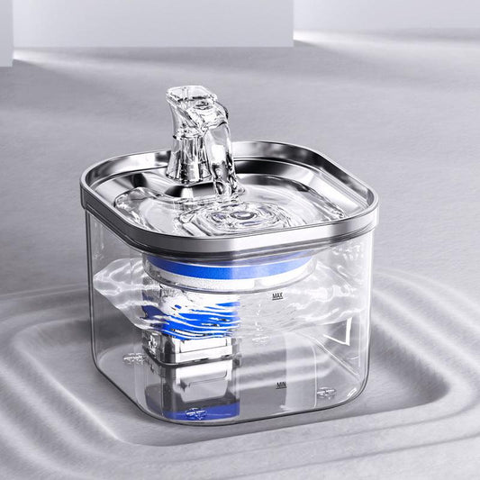 Pet Cat Dog Stainless Steel Automatic Water Dispenser Intelligent Fountain