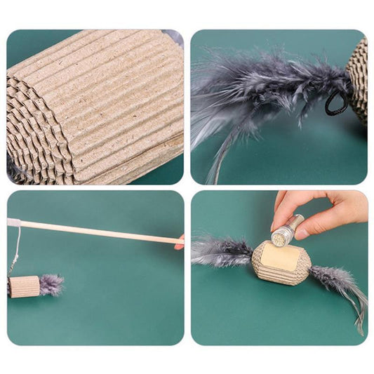 Feather Frenzy: 7-Piece Interactive Cat Toy Set