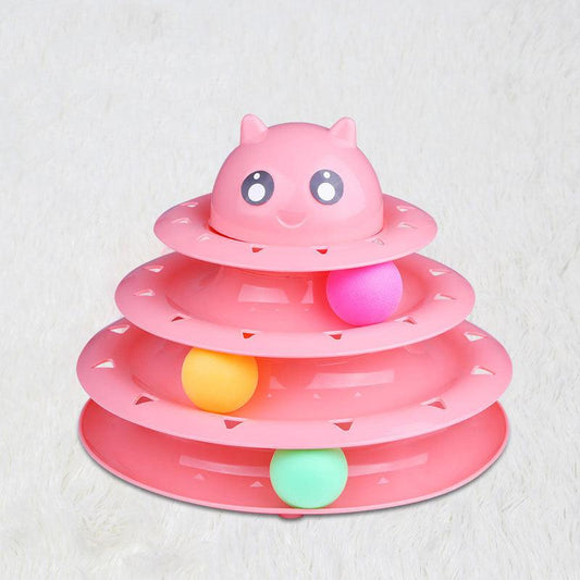 Four-Tier Cat Interactive Turntable Toy - Wholesale Edition